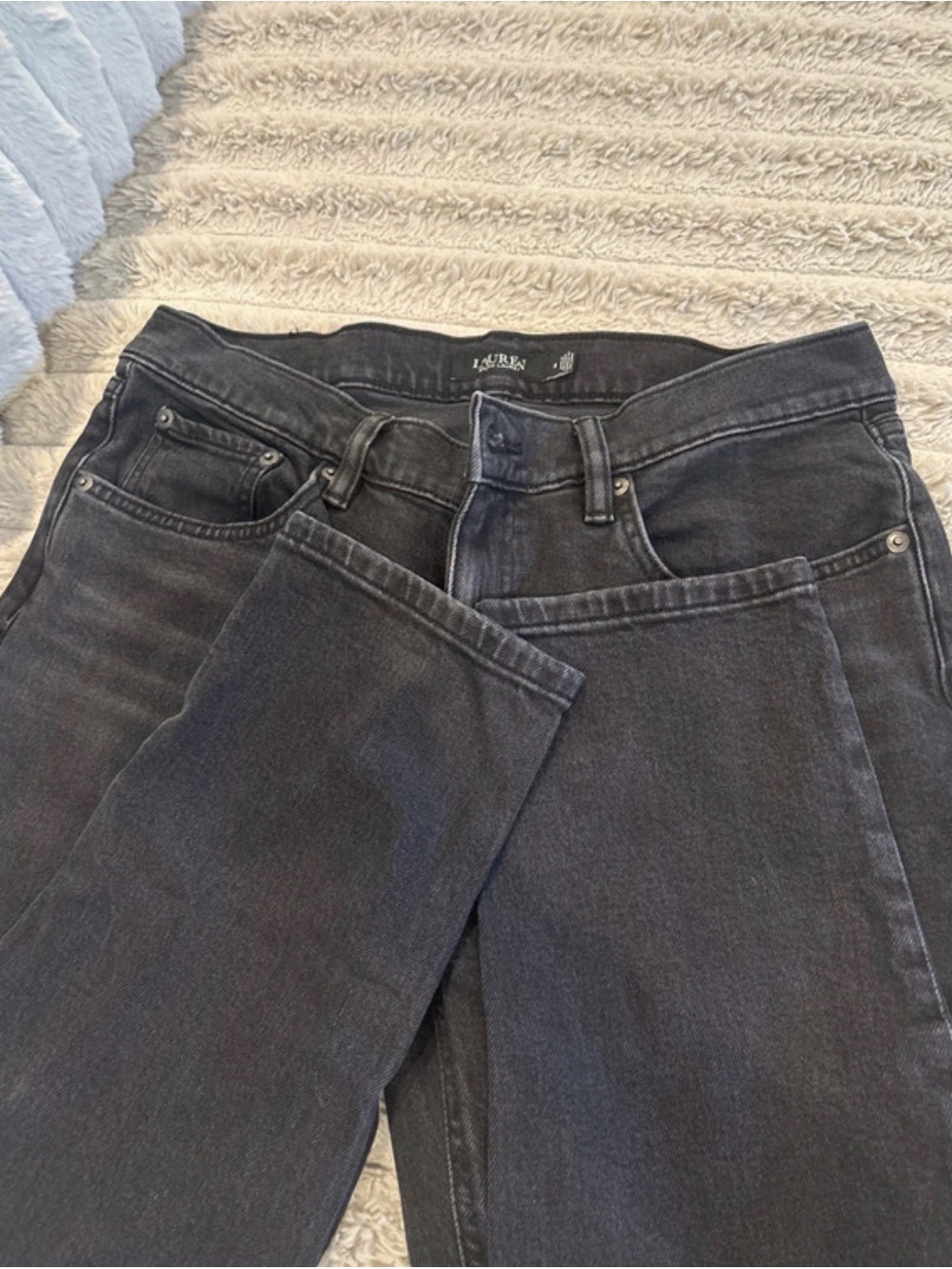 Lauren Ralph Lauren‎ Black Straight-Leg Jeans - Picture 7 of 9